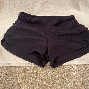 Lululemon Navy Running shorts